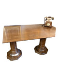 MESA ROBLE DOBLE HOJA