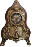 RELOJ MADERA Y BRONCE