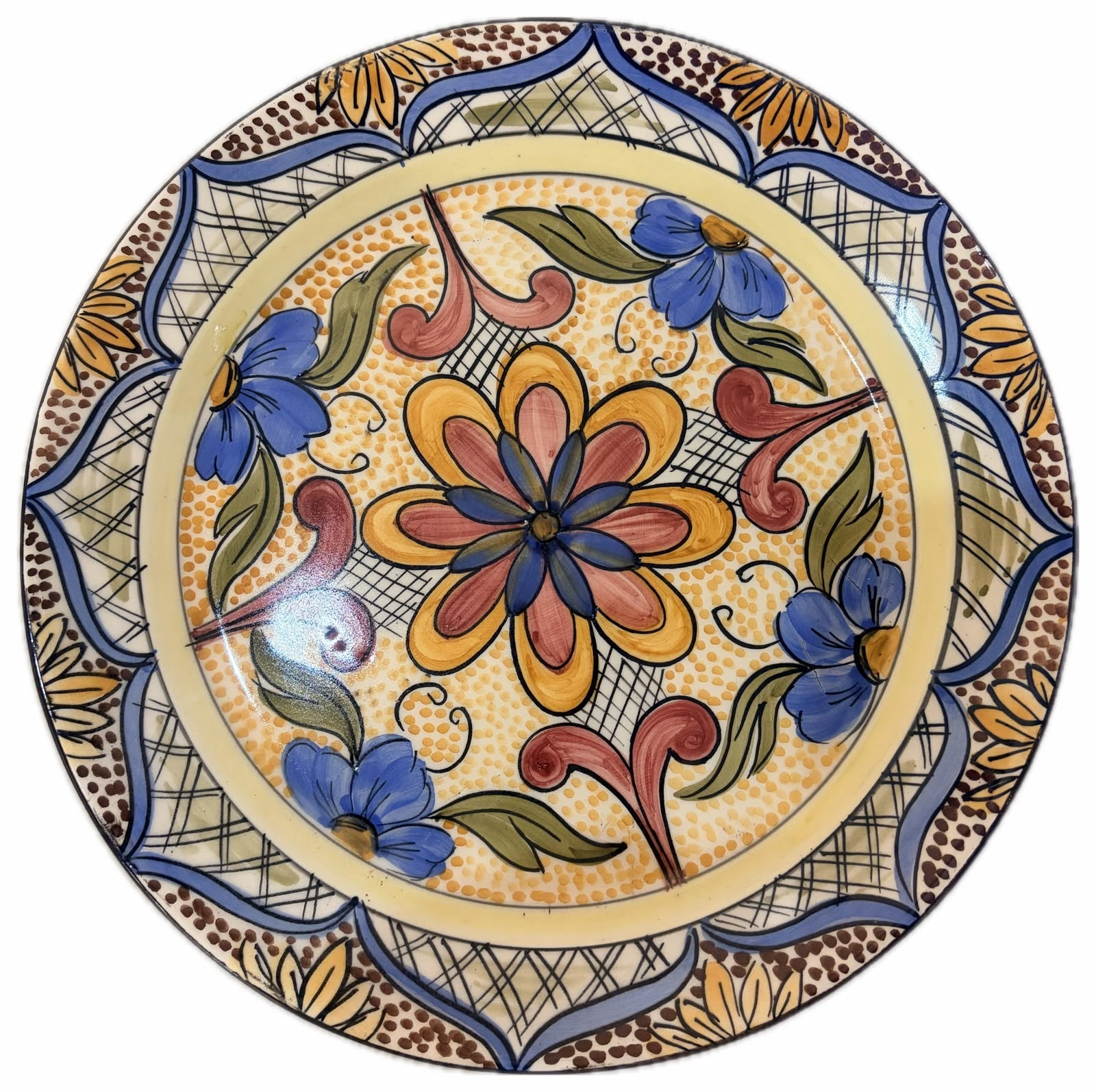 PLATO CERÁMICA FLOR 1