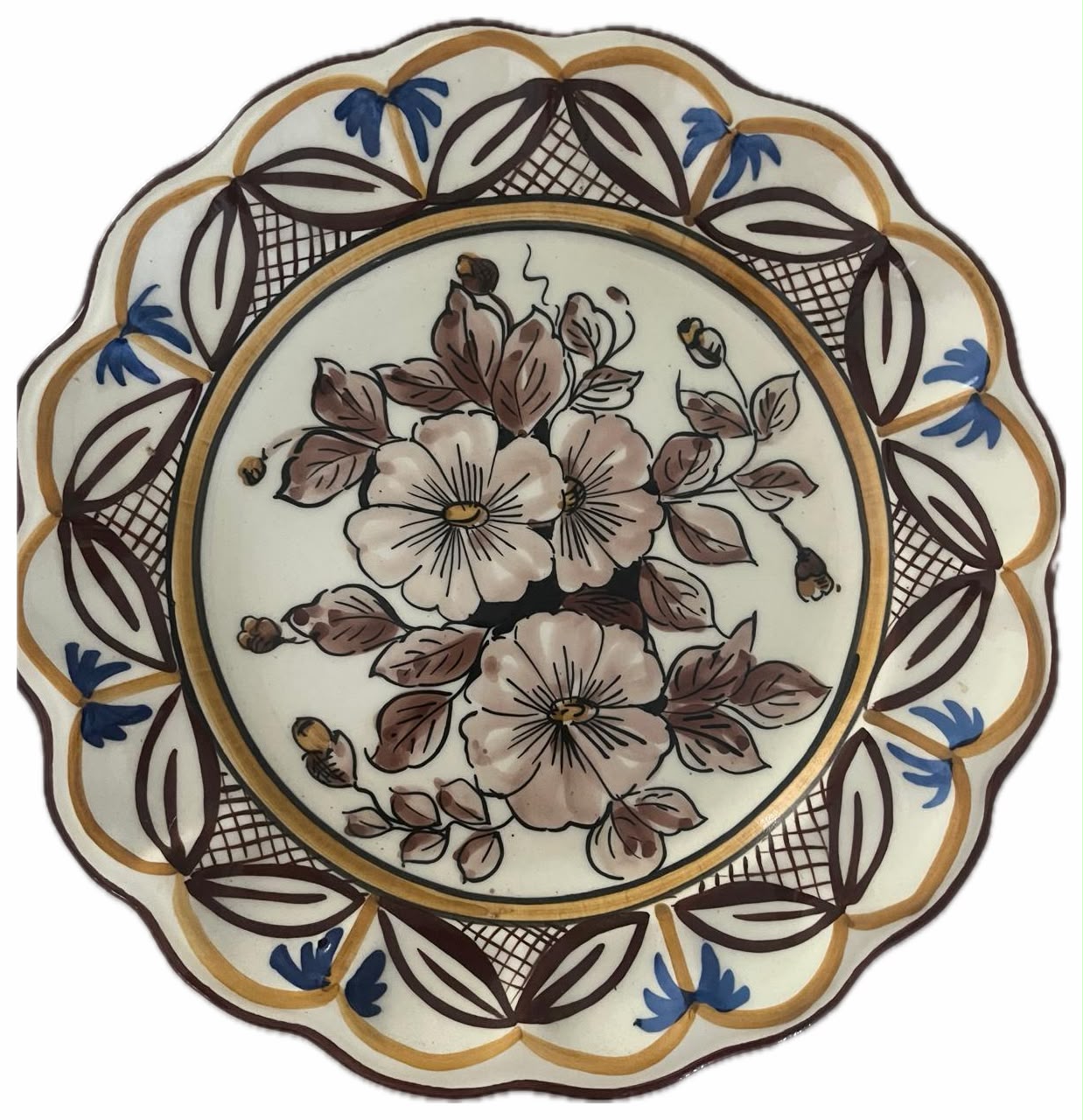PLATO CERÁMICA FLORES