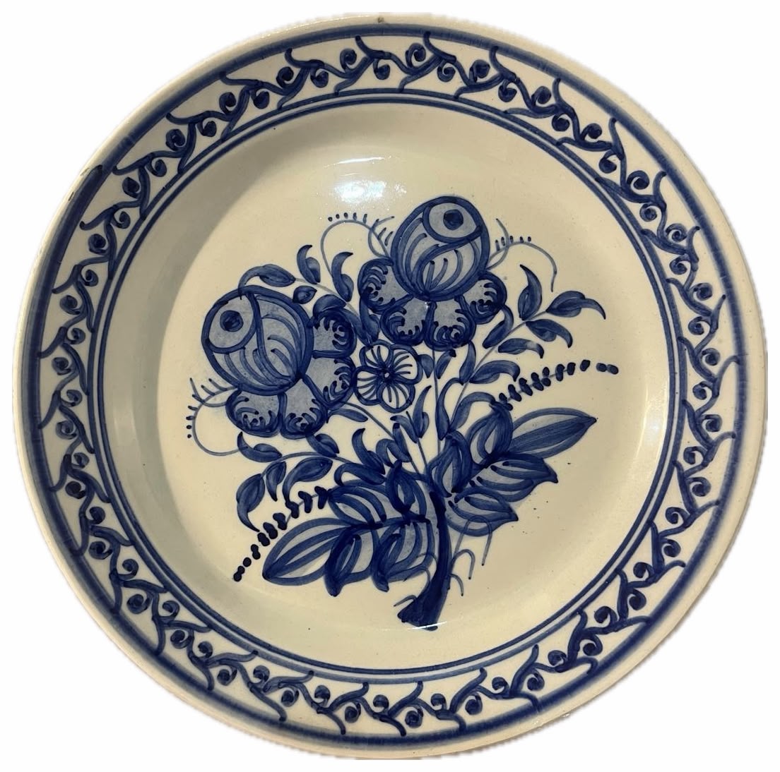 PLATO MEDIANO CERÁMICA AZUL