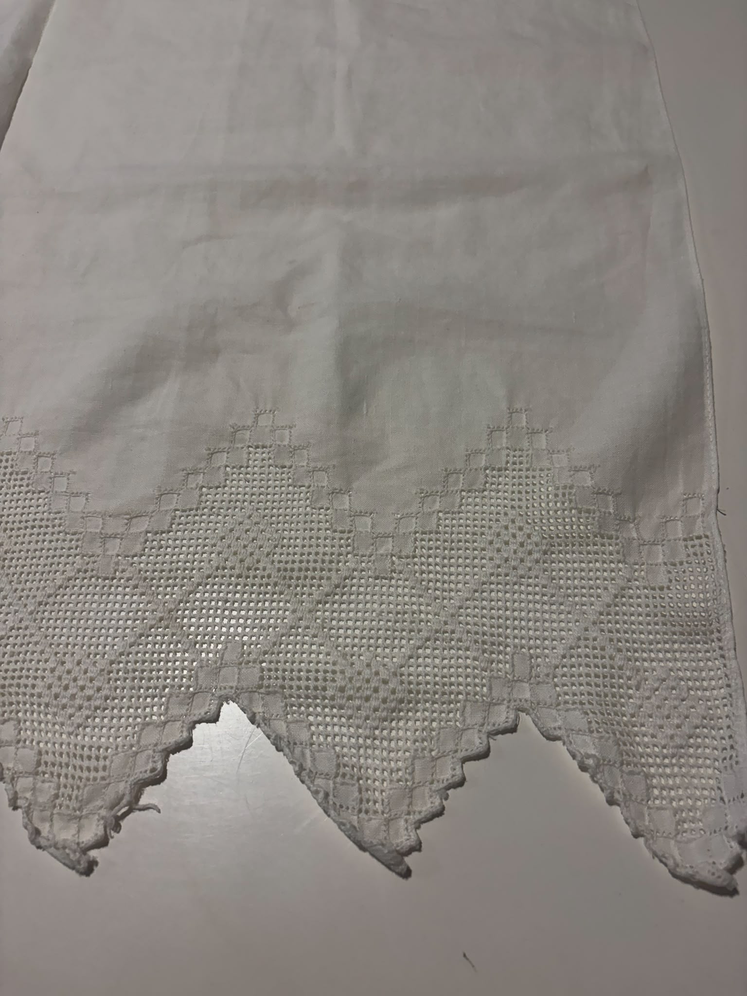 SET 2 CORTINAS HILO CON PUNTILLA